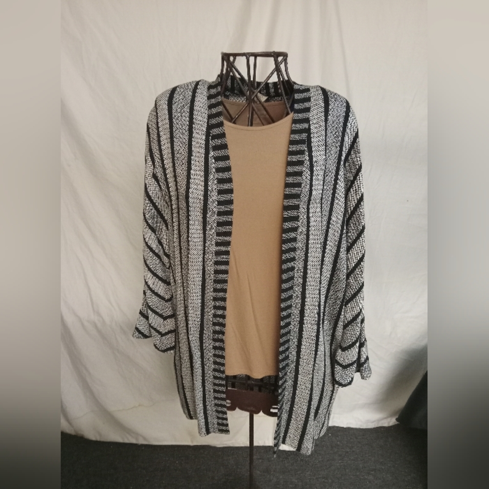 Striped Black and White Women's Sweater